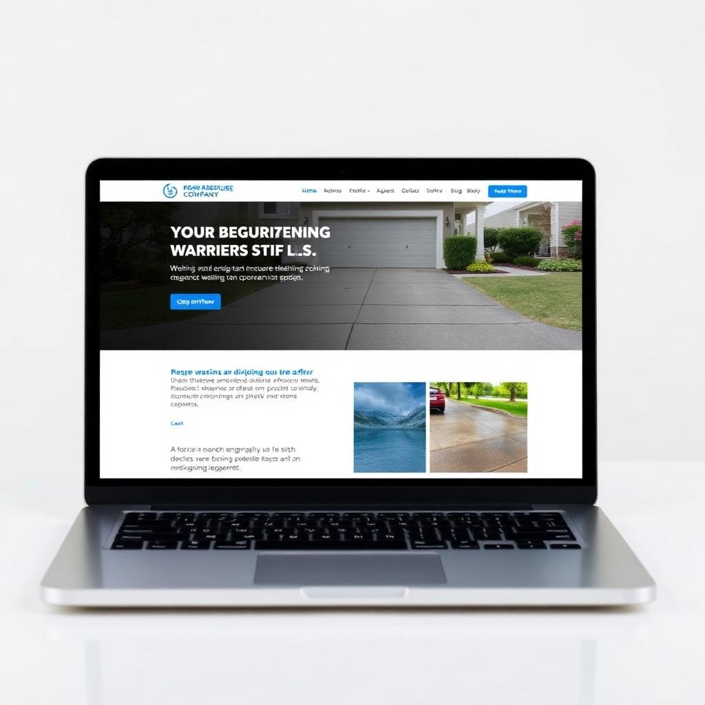 Pressure Washing Demo Website